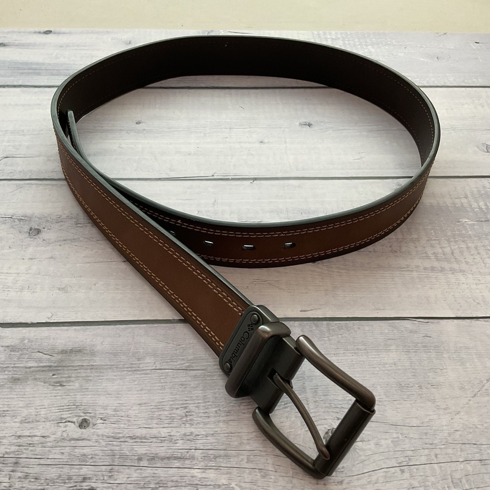 Columbia Belt Mens 38 / 99 Tan Brown Leather Casual